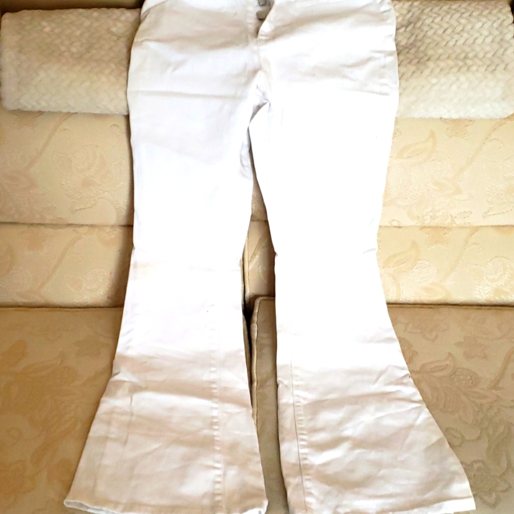 JustFab high rise flare jeans